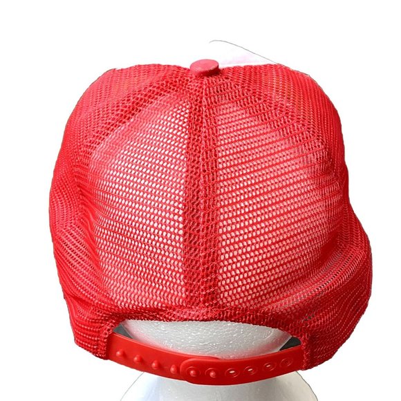 Vintage Halifax Canada Trucker Hat Cap Adjustable Snapback Red White - Picture 2 of 6